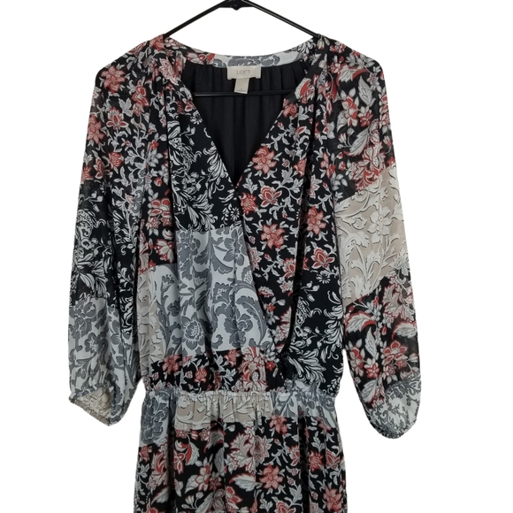 Ann Taylor Loft Faux Crossover Dress - Picture 2 of 7